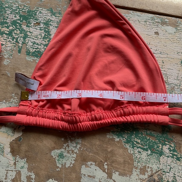 BECCA PEACH BIKINI HALTER TOP D CUP LARGE - Picture 11 of 12